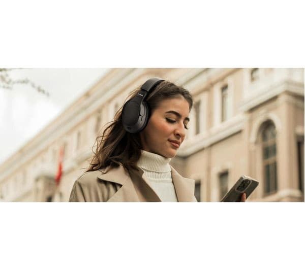 Belkin SoundForm Isolate Wireless Bluetooth Noise-Cancelling Over-Ear Headphones - Black - Image 5