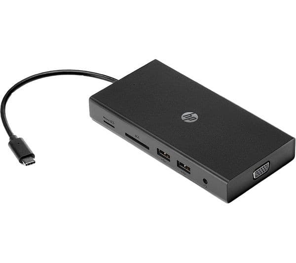 HP Travel 11-Port USB-C Hub Black - Image 1
