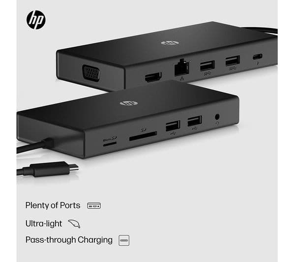 HP Travel 11-Port USB-C Hub Black - Image 2