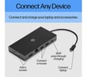 HP Travel 11-Port USB-C Hub Black thumbnail 3