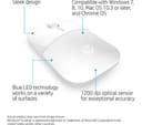 HP Z3700 Wireless Optical Mouse - White thumbnail 2
