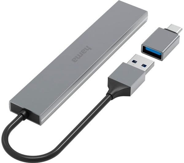 HAMA Prime Line 4-port USB Type-C Hub - 4x USB-A, USB 3.2 Gen 1, 5 Gbps, incl. USB-C Adapter - Image 5