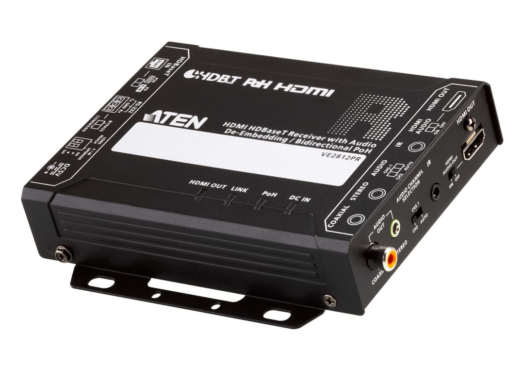 ATEN HDMI HDBaseT Receiver with Audio De-Embedding / Bi-directional PoH (4K@100m) (HDBaseT Class A) (PoH PSE & PD) - Image 1