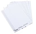 Rexel Crystalfile Crystal Printable Tab Inserts White (50) thumbnail 1