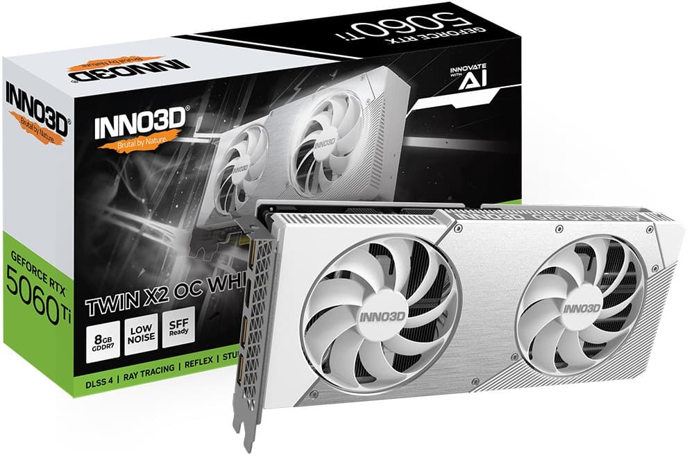 INNO3D GeForce RTX 5060 Ti TWIN X2 OC WHITE NVIDIA 8 GB GDDR7 - Image 3