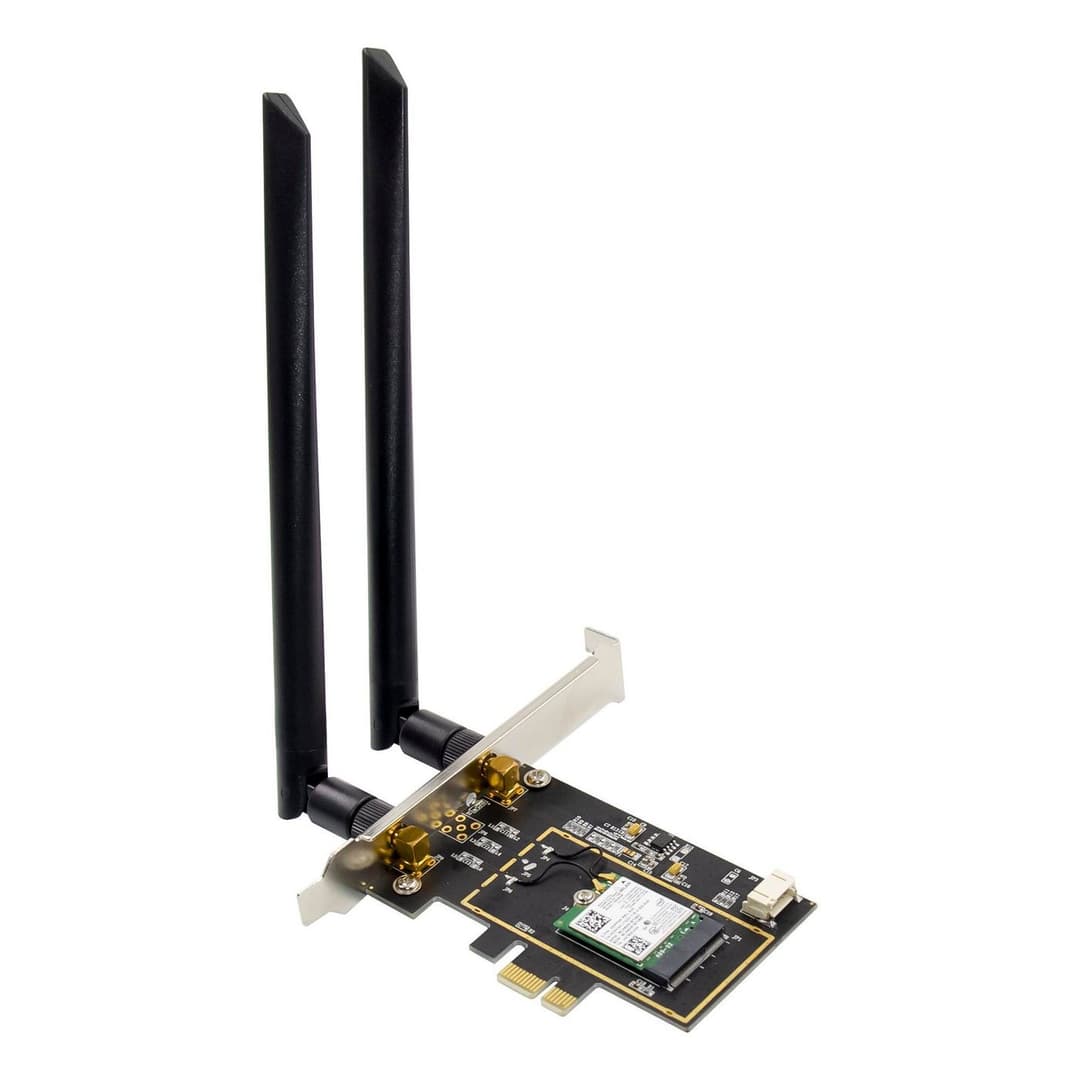 Microconnect PCIe Intel 7260 Dual-Band Wi-Fi + Bluetooth 4.0 Adapter Card (MC-PCIE-INT7260DUAL) - Image 1