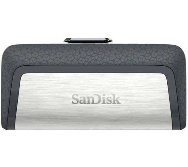SANDISK Ultra USB Type-C & USB 3.1 Dual Memory Stick - 256 GB, Silver - Image 1