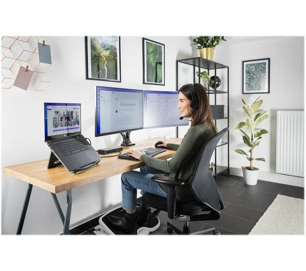 Kensington SmartFit One-Touch K59601WW Dual Monitor Arm Black - Image 5