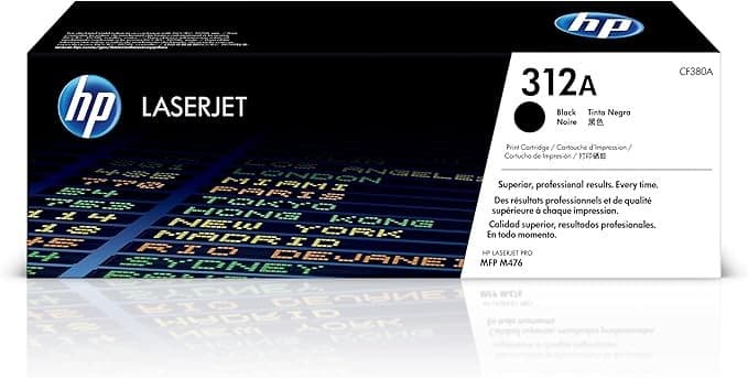 HP 312A CF380A Original HP LaserJet Toner Cartridge - Black