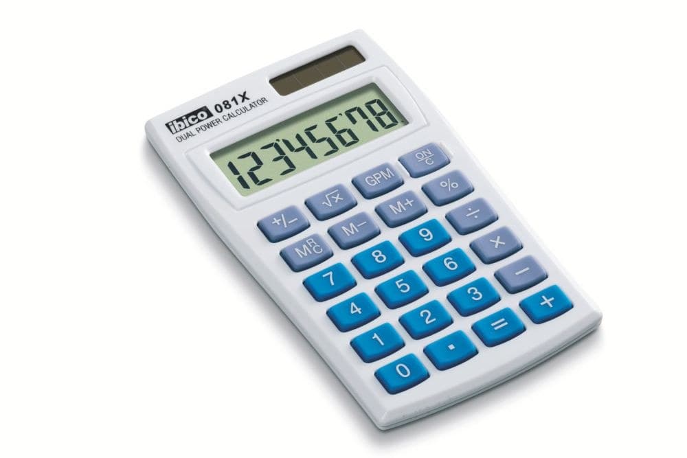 Ibico 081X Handheld Calculator - Image 1