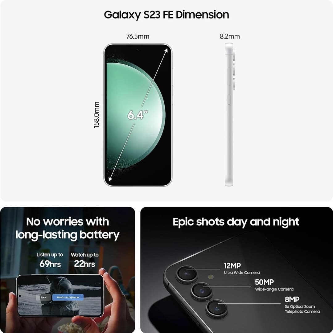 Samsung Galaxy S23 FE 256GB Graphite - Image 2