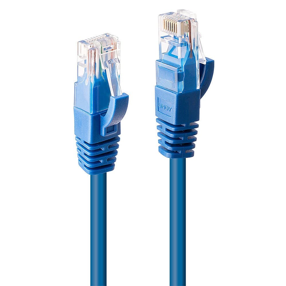 Lindy 1m Cat.6 U/UTP Network Cable, Blue - Image 1