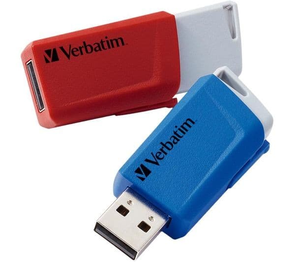 Verbatim Store 'n' Click 32GB USB 3.2 Red & Blue - Image 1