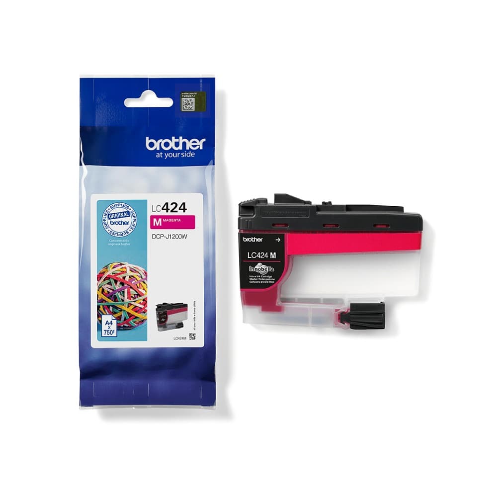 Brother LC424M Magenta 750 Pages Yield Ink Cartridge - Image 1