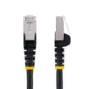 StarTech.com 50cm CAT6a Ethernet Cable - Black - Low Smoke Zero Halogen (LSZH) - 10GbE 500MHz 100W PoE++ Snagless RJ-45 w/Strain Reliefs S/FTP Network Patch Cord thumbnail 2