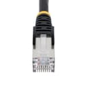 StarTech.com 50cm CAT6a Ethernet Cable - Black - Low Smoke Zero Halogen (LSZH) - 10GbE 500MHz 100W PoE++ Snagless RJ-45 w/Strain Reliefs S/FTP Network Patch Cord thumbnail 4