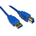 CablesDirect USB3-801BL Câble USB 1 m USB 3.2 Gen 1 [3.1 Gen 1] USB A USB B thumbnail 1