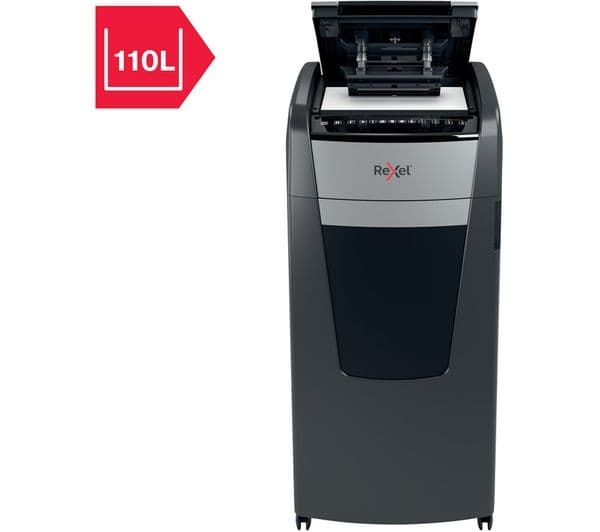 REXEL Optimum AutoFeed+ 600M Micro Cut Paper Shredder - Image 3