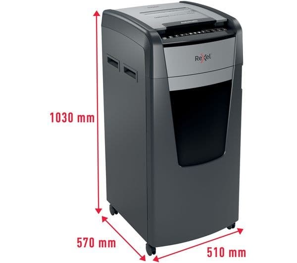 REXEL Optimum AutoFeed+ 600M Micro Cut Paper Shredder - Image 5