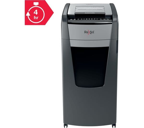 REXEL Optimum AutoFeed+ 600M Micro Cut Paper Shredder - Image 8