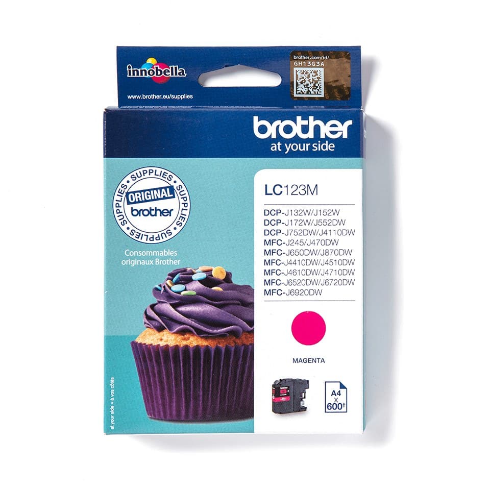 Brother LC123M Original Ink Cartridge - Magenta