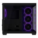 ASUS A32 PLUS ARGB Tempered Glass Dual-Chamber Mid-Tower Gaming PC Case - Black thumbnail 4