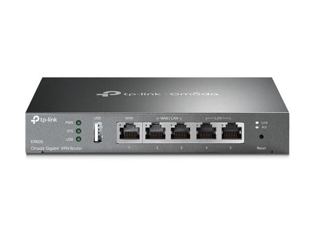 TP-Link Omada ER605 V2 Gigabit VPN Router - Wired, 5 x Gigabit Ports, Up to 3 WAN - Image 2