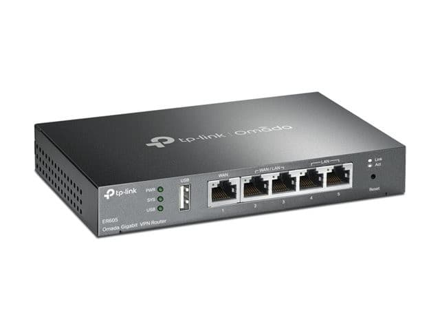 TP-Link Omada ER605 V2 Gigabit VPN Router - Wired, 5 x Gigabit Ports, Up to 3 WAN - Image 4