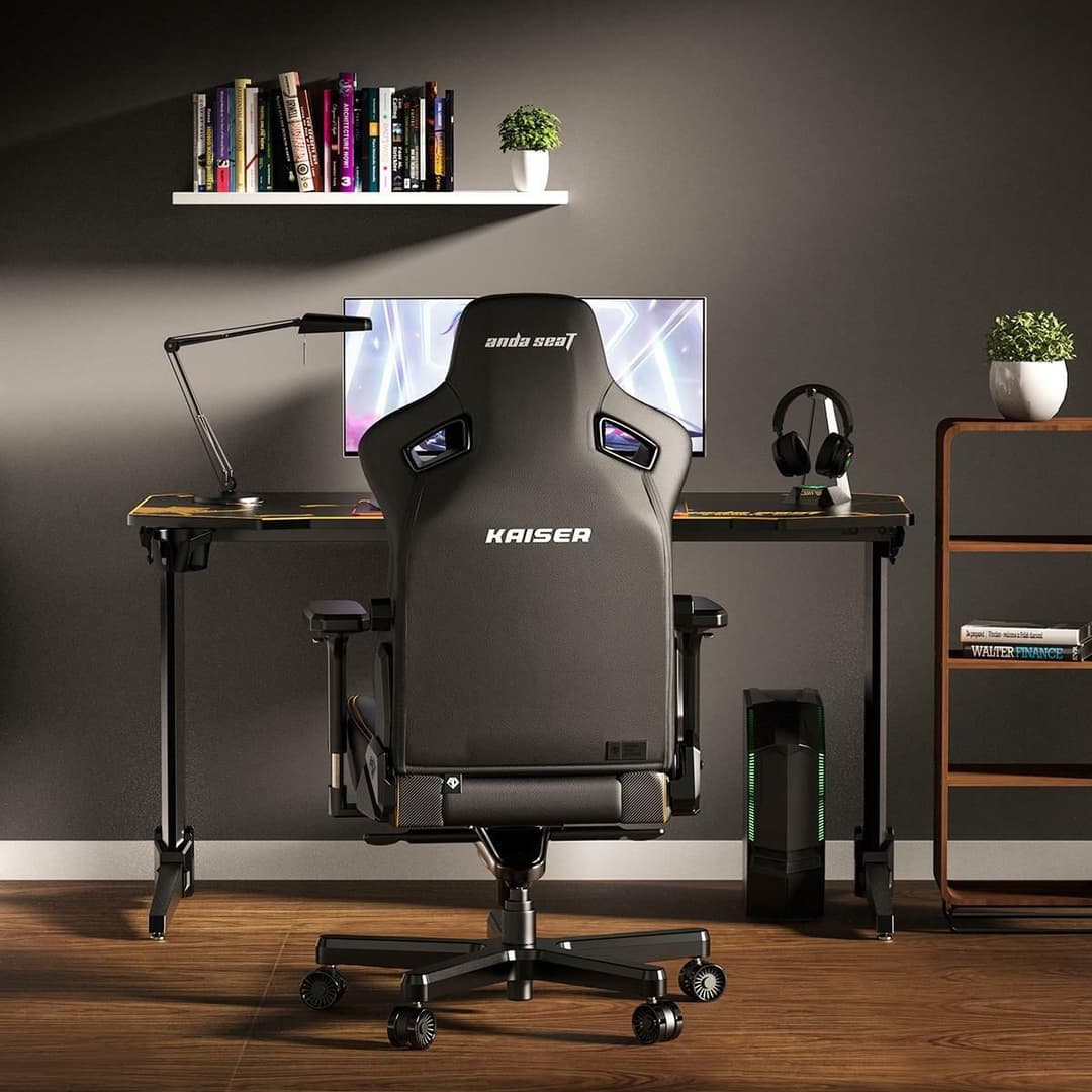 Anda Seat Kaiser 3 Linen Fabric Ergonomic Office Gaming Chair - Large (L) - Grey - Image 6