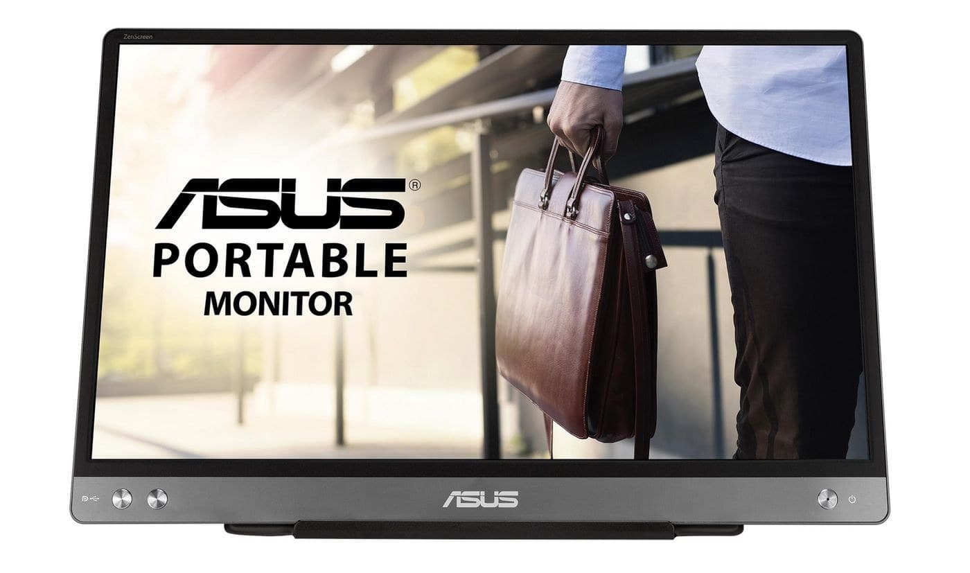 Asus ZenScreen MB14AC 14" Full HD IPS Portable USB-C Monitor, Dark Grey