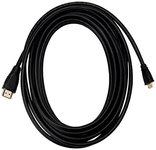 Pro Signal CDLHD-205 HDMI Mini C Male to HDMI A Male Cable, 5 m, Black - Image 2