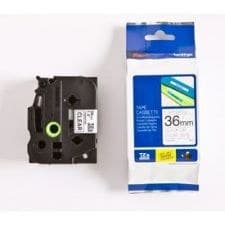 Brother TZE-161 Black on Clear 8M x 36mm Gloss Tape