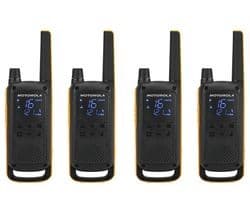 MOTOROLA TALKABOUT T82 Extreme Walkie Talkie - Quad Pack