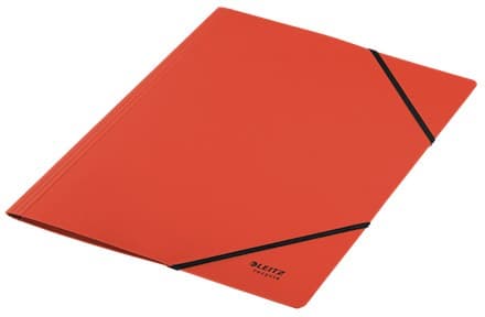 Leitz Recycle Card Folder with Elastic Bands A4 (Pack of 10) - Red - Image 3