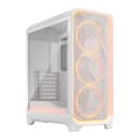 Fractal Design Meshify 3 Ambience Pro RGB Mid Tower Gaming PC Case - White TG Clear Tint thumbnail 1