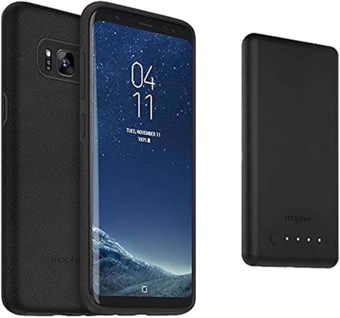 mophie Charge Force Case & Powerstation Bundle for Samsung Galaxy S8+ 3000mAh - Black - Image 1