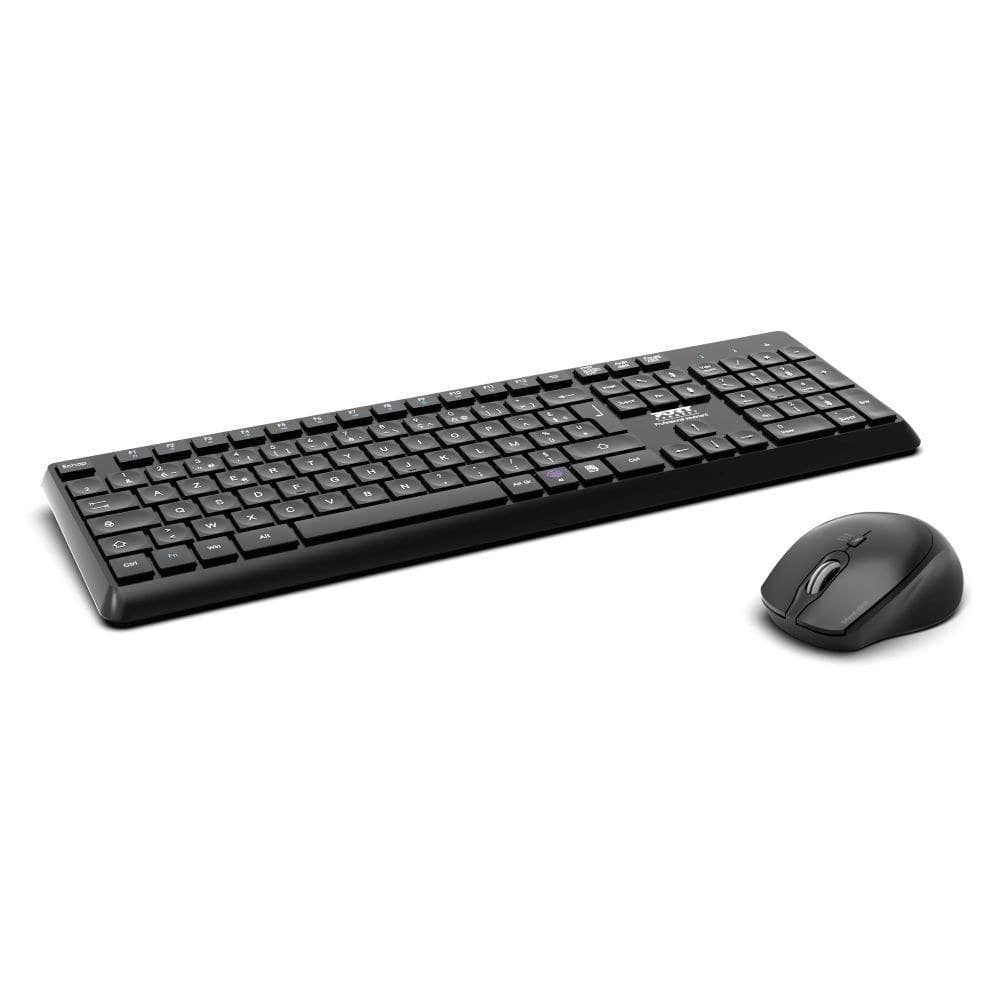 Port Designs PORT Connect 900906-UK Wireless Keyboard and Mouse Set (USB-A & USB-C) - Image 1