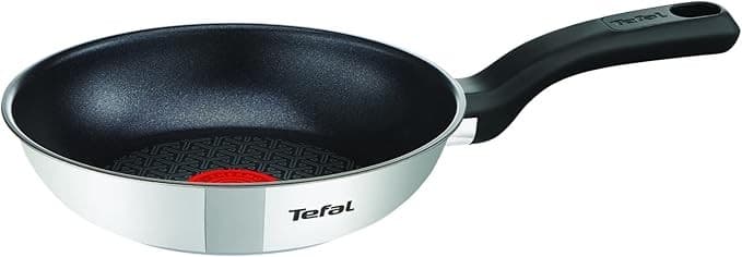 Tefal Comfort Max G7261944 28cm Stainless Steel Non-Stick Wok Pan - Image 1