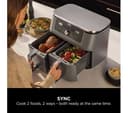 Ninja MAX 6-in-1 Dual Zone DZ400UK Air Fryer Gun Metal Grey thumbnail 3