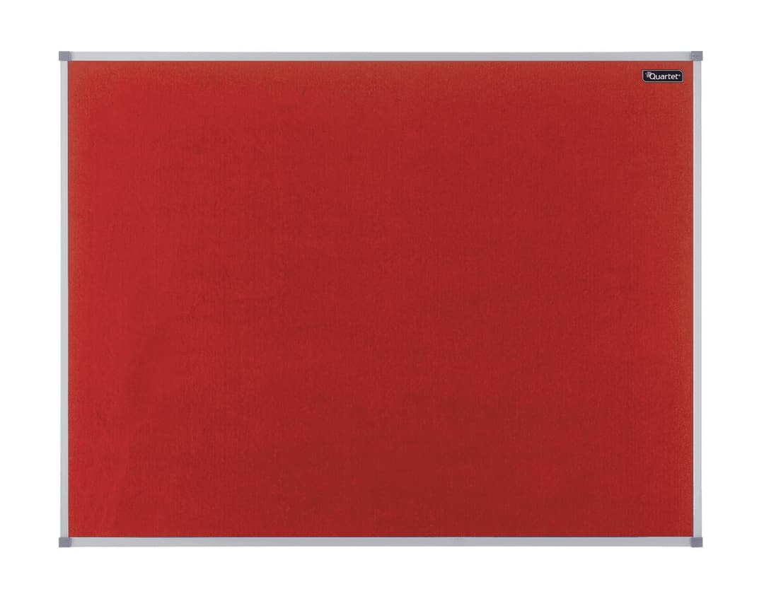 Nobo Basic insert notice board Red Aluminium - Image 1