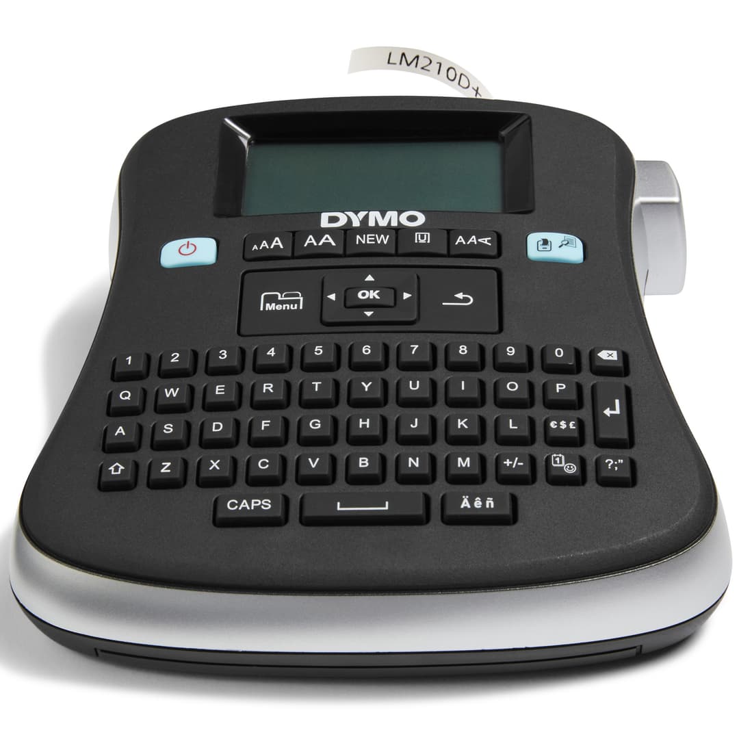 DYMO LabelManager 210D+ Handheld Label Maker Kit | QWERTY Keyboard | with 12mm Black on White D1 Labels & Carrying Case - Image 2