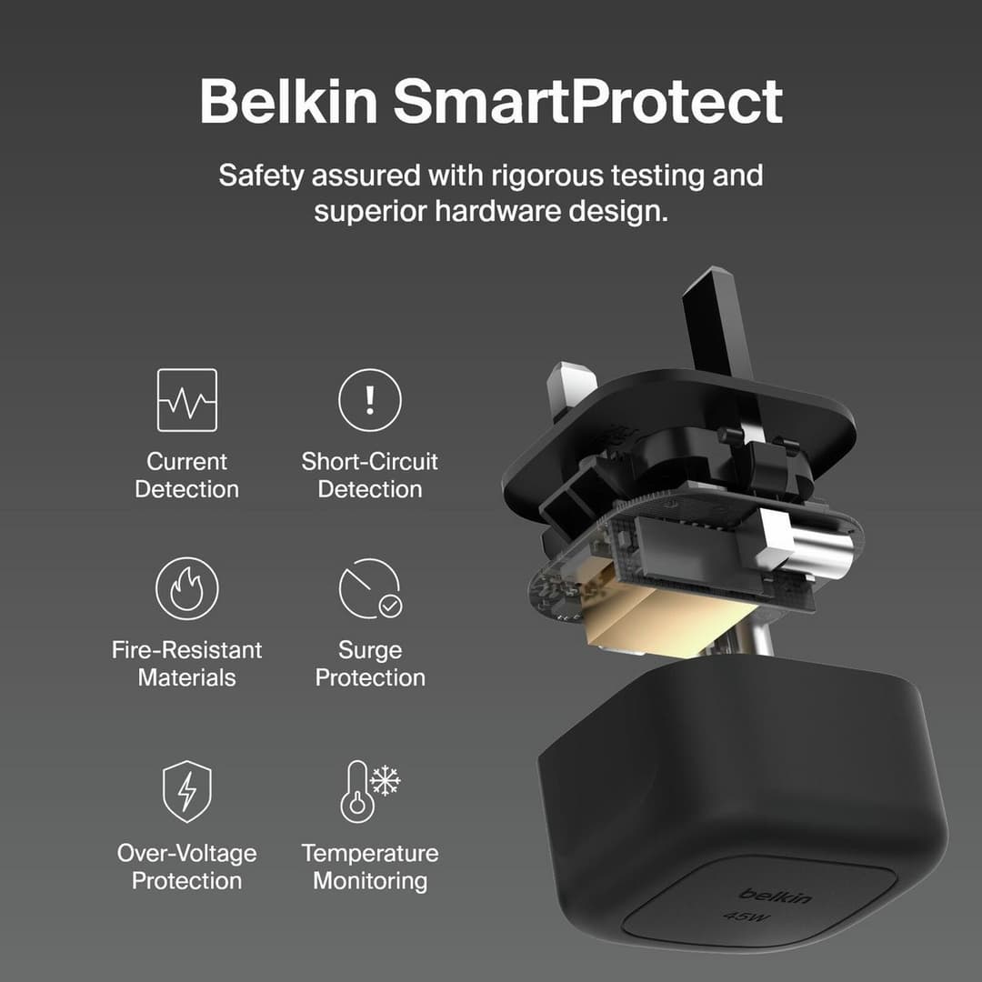 Belkin 45W Compact USB-C Wall Charger and USB-C Cable - Image 5