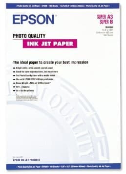 Epson Photo Quality Ink Jet Paper, DIN A3+, 102g/m², 100 Sheets - Image 1