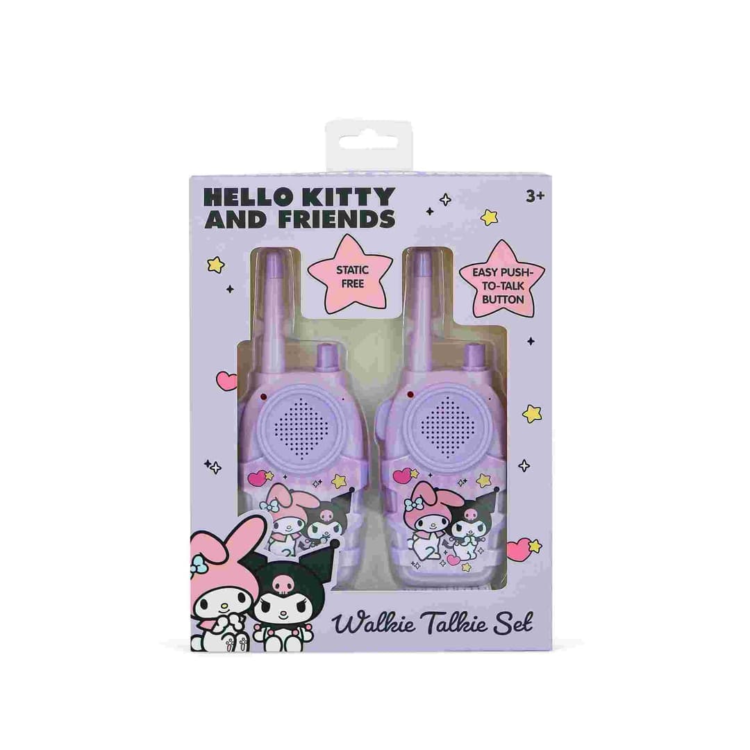 Hello Kitty & Friends Kuromi & My Melody Walkie Talkie Set - 2 Units, 150m Range - Image 6