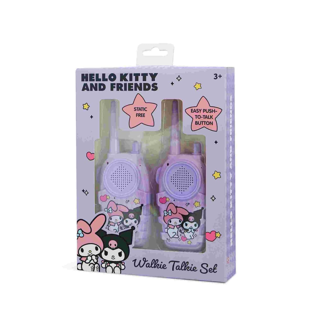 Hello Kitty & Friends Kuromi & My Melody Walkie Talkie Set - 2 Units, 150m Range - Image 7