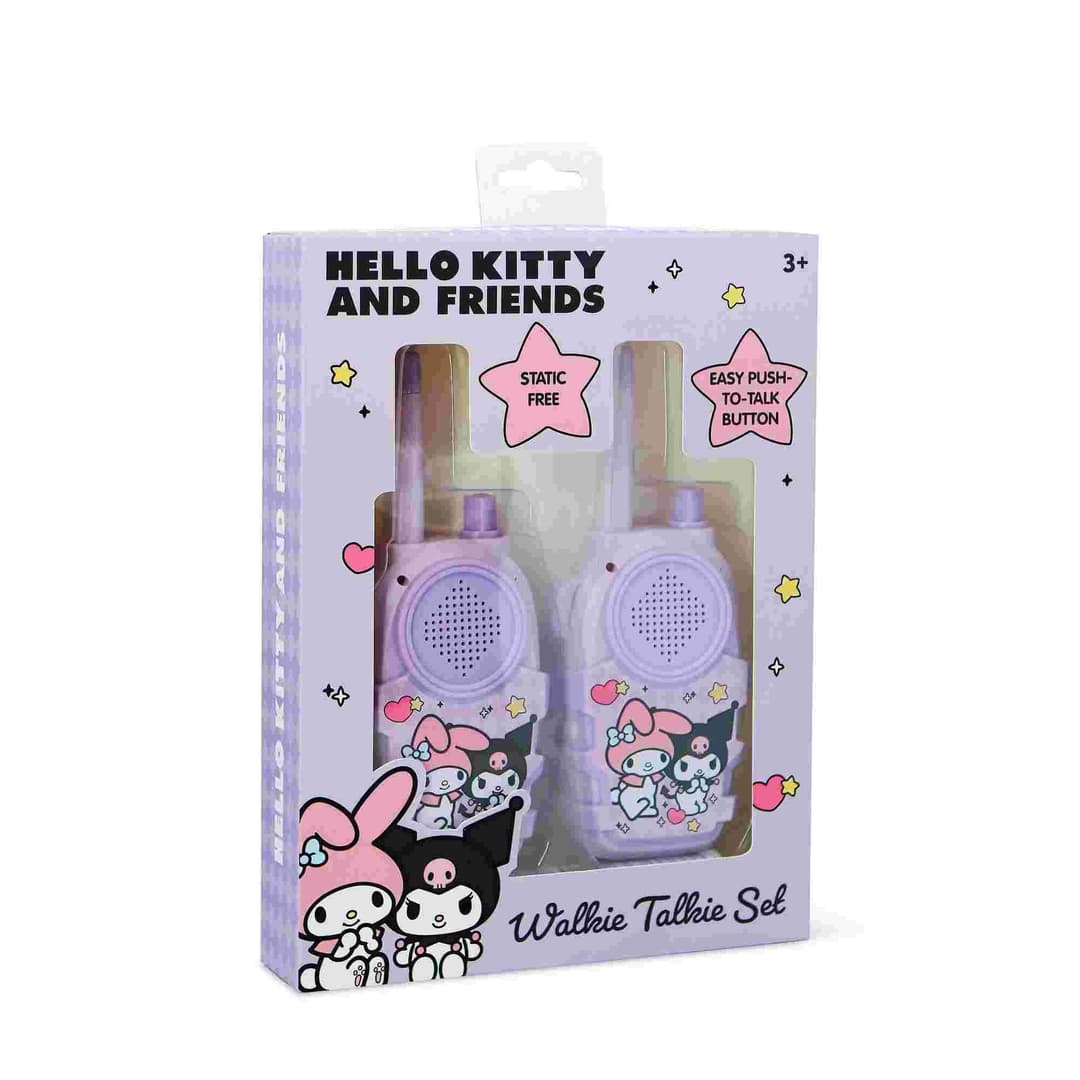 Hello Kitty & Friends Kuromi & My Melody Walkie Talkie Set - 2 Units, 150m Range - Image 8
