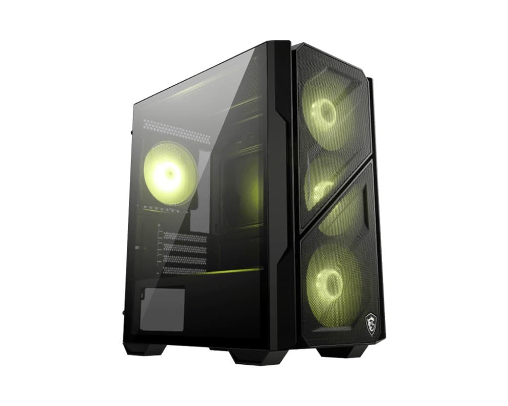 MSI MAG FORGE M110R AIRFLOW ARGB Mini Tower PC Case - Black - Image 1