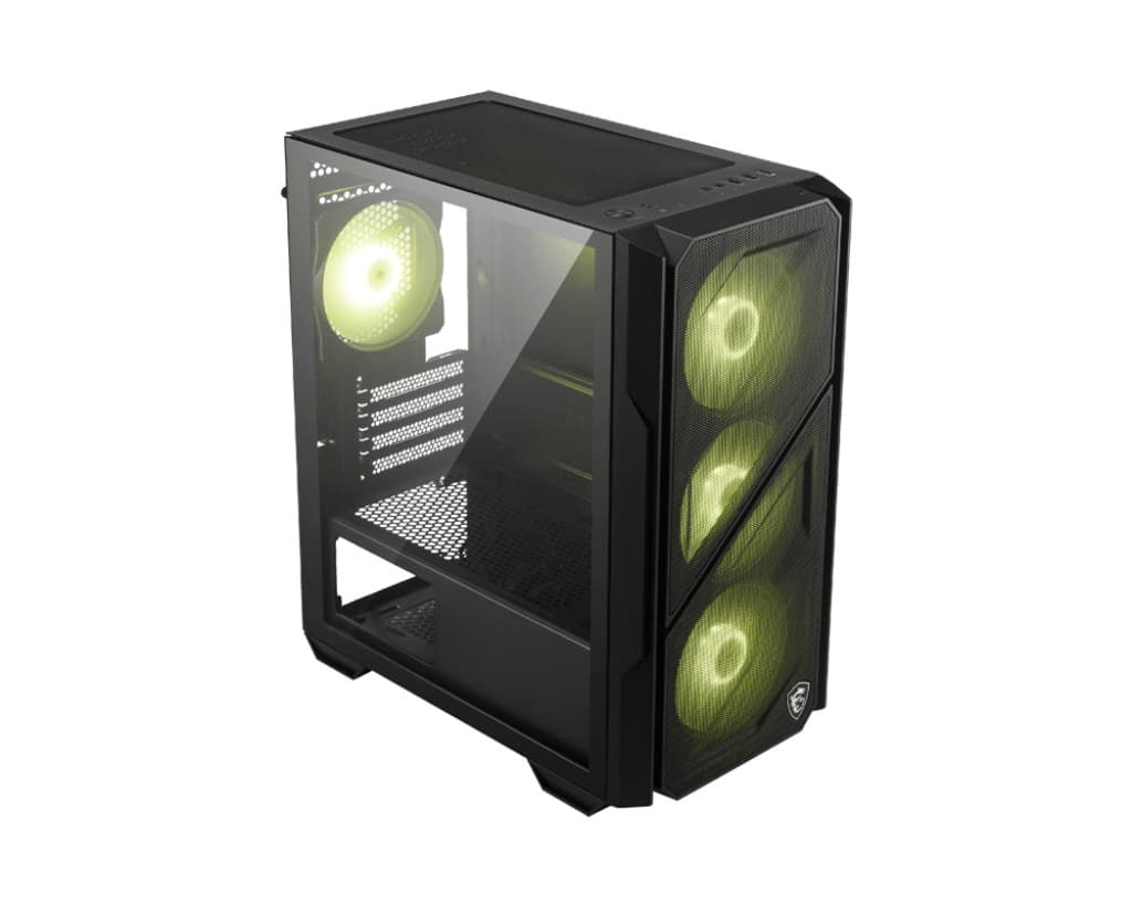 MSI MAG FORGE M110R AIRFLOW ARGB Mini Tower PC Case - Black - Image 2