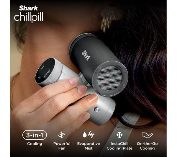 SHARK ChillPill FA022UK 3-in-1 Fan, Mist & InstaChill System - Carbon - Image 2