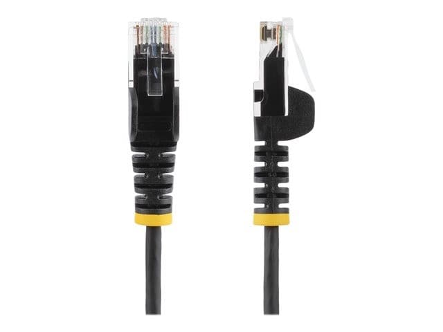 StarTech Slim LSZH CAT6 Snagless Patch Cable 50cm - Black (N6PAT50CMBKS) - Image 2